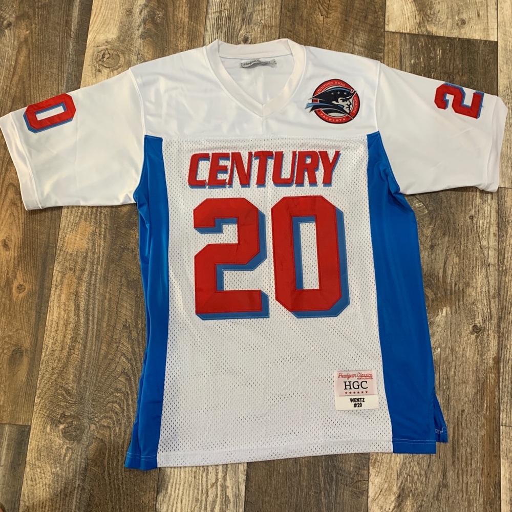 Men's CARSON WENTZ Colts #20 Century HIGH SCHOOL Jersey Large Headgear Classics